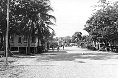 Calle de aldea primitiva