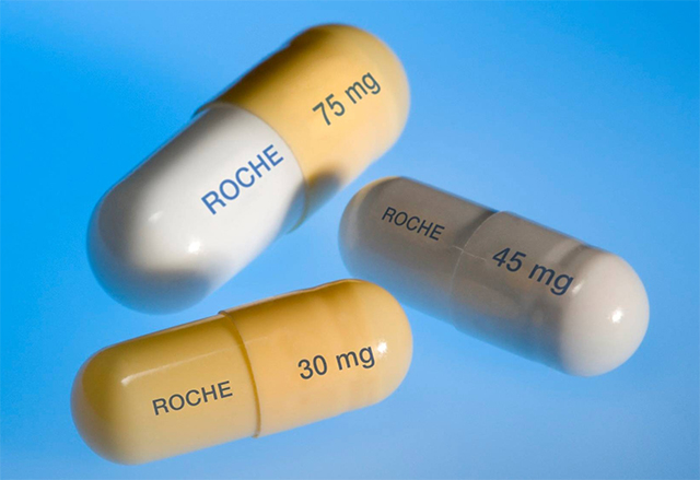 Cápsulas de Tamiflu