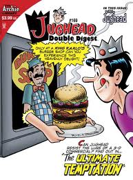 Torombolo frente a una hamburguesa