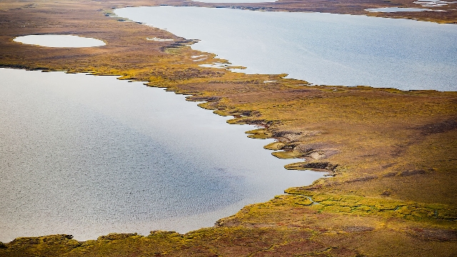 Ternokarst en Alaska. NASA- Caltech