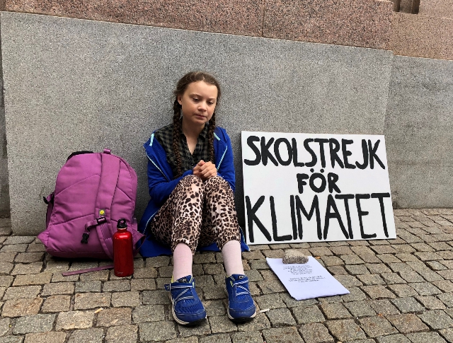 Greta Thunberg en huelga Greta Thunberg en huelga