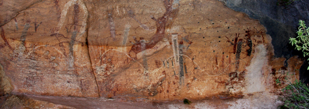 Pinturas rupestres en la región de Lower Pecos Pinturas rupestres en la región de Lower Pecos