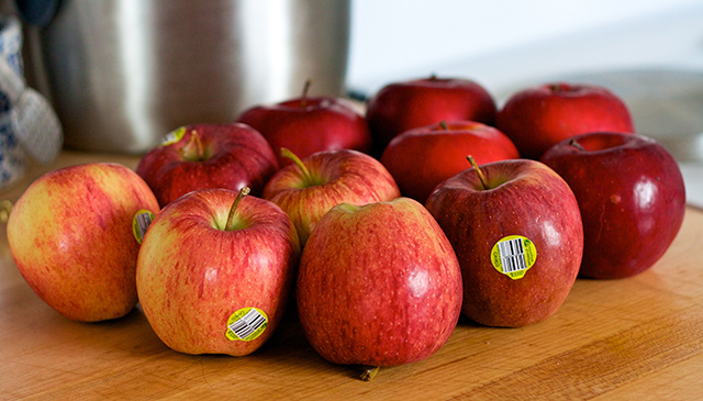 muchas manzanas